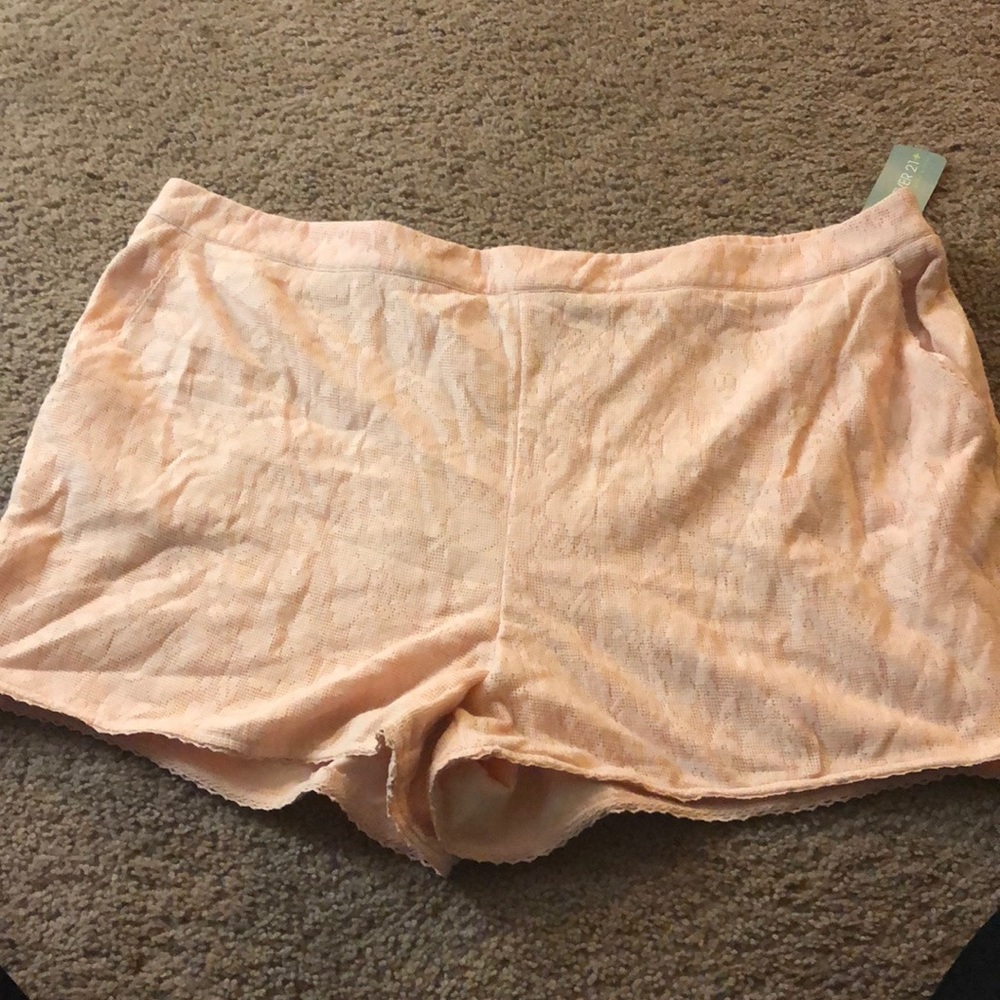 Pink shorts and floral shorts